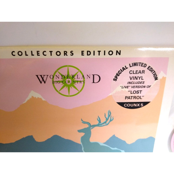 Big Country Wonderland 12" Clear Vinyl Record New Wave EP Limited Edition Hype - Picture 3 of 5